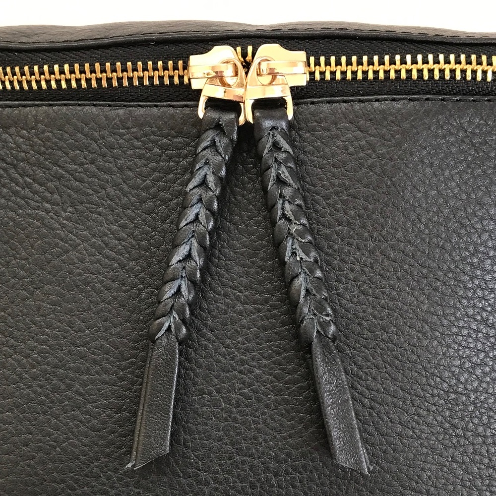 CAROLINA Ramona Leather Crossbody Bag Black - Picture 5 of 16